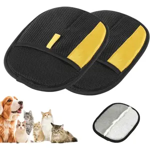 Pet Hair Removal Glove for Cats & Dogs, 2025 New Pet Hair Remover Electrostatic Gloves Pet Hair Remover Glove for Couch, Furniture, Carpet, Curtain, Washable Reusable Animal Fur Removal Tool (2PCS)