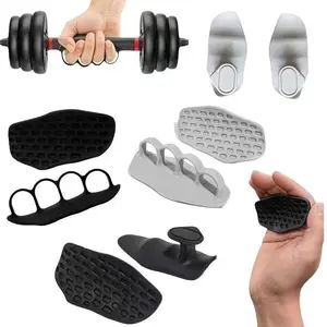 A pair Fitness Silicone Palm Pad Training Gloves Hand Protection Pads for Weightlifting Dumbbells Pull-Ups & Non-Slip Mats Versatile Use for Strength Training
