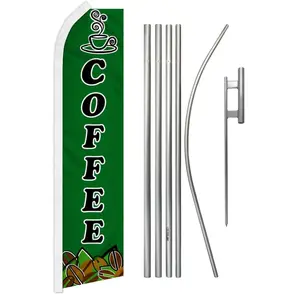 Coffee Super Flag & Pole Kit