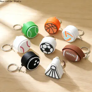 3D-Printed Fidget Keychain: Button-Pressing Stress Reliever, Ball-Themed Toy, and Clicker Pendant