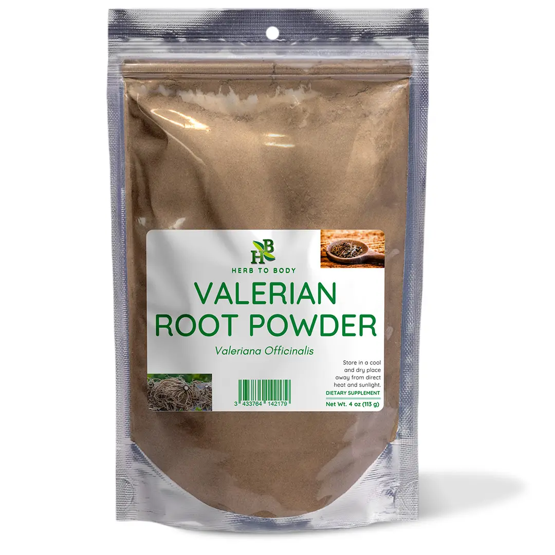 Valerian Root Powder - 4 oz (113 G) | Herbal Flavor Herbal Tea Ingredient for Relaxing Beverage Preparation | Herb To Body