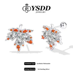 【#417】vvs Synthetic Moissanite Earrings in 925 Sterling Silver