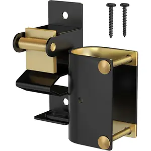 One Way Farm Gate Latch, Heavy Duty Gate Latches for Metal Tube Gates, 1 Way Lockable Livestock Gate Latch Hardware for Cattle Gate Horse Corrals, Ranches, Pastures, Pet Cages