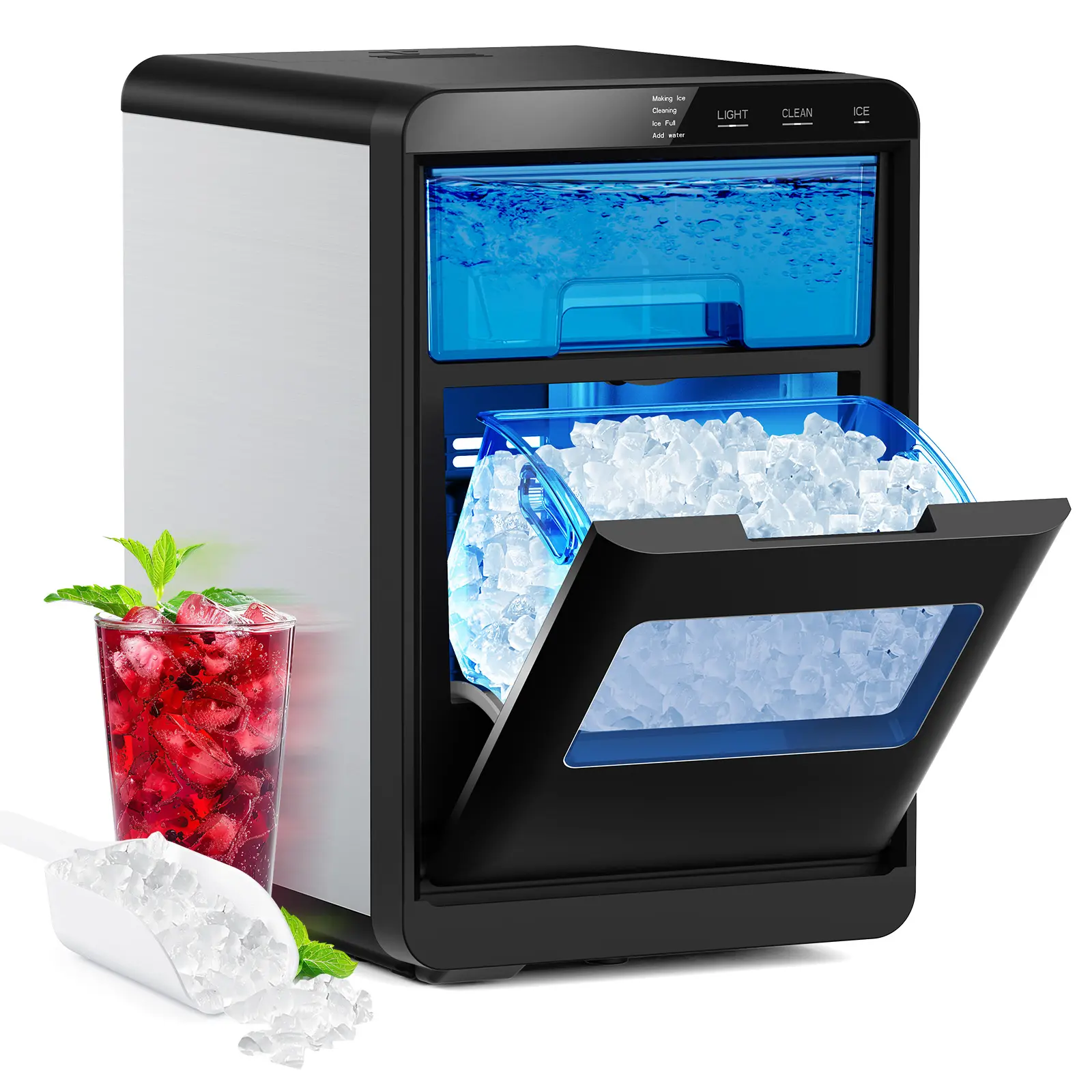 Nugget ice- 45 lbs/day