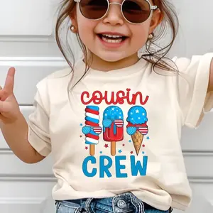 Ice Cream 4th Of July Cousin Crew Matching Shirt, Sibling Matching Tee, Shirts For  Fouth July, Patriotic Family Matching Shirt  9ce4e21txu0u
