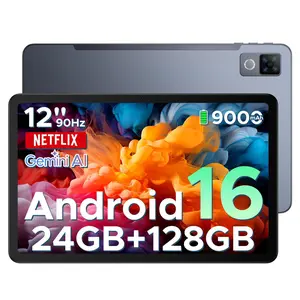 DOOGEE U12 12" Tablet, Android 16, 90Hz FHD+, 24GB+128GB/2TB, 9000mAh, Octa-Core, 13MP+8MP, WiFi 5, BT5.0