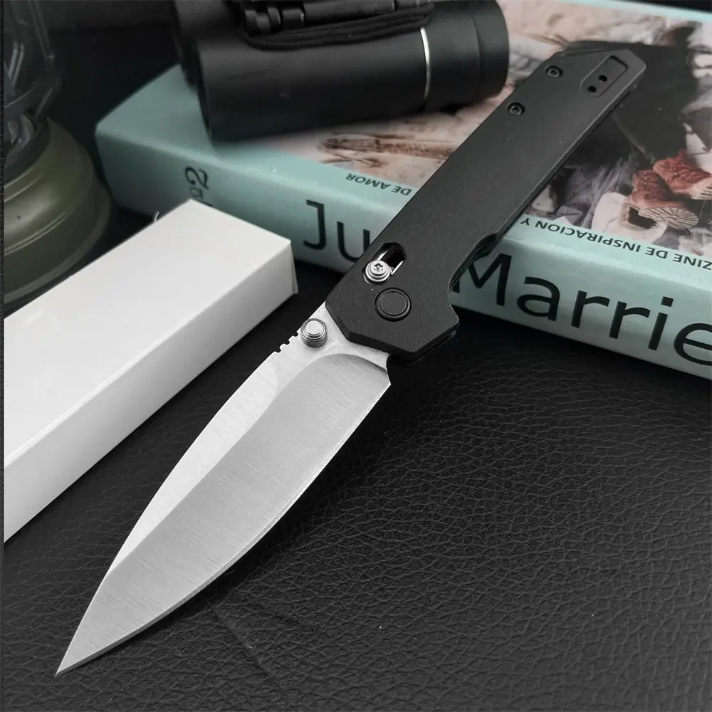 A versatile, durable folding knife featuring a 440C stainless steel blade and nylon fiber handle. Designed for outdoor multi-scenario use, it serves as a portable tool for camping and hiking. Survival Gear, Outdoor Knives