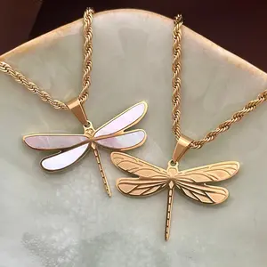 Dragonfly Double-Sided Necklace