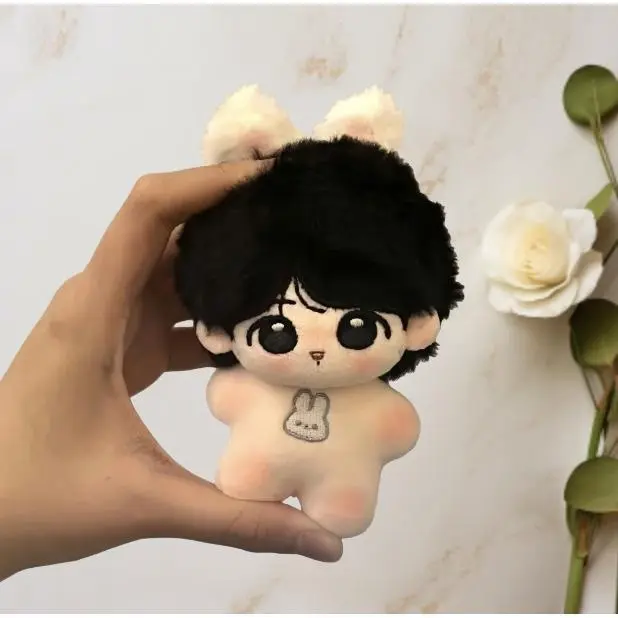 Stuffed 10cm Handsome Boy Idol Jeon Jungkook Cute Cotton Doll Backpack Ornament or Birthday Gift Fan Collection