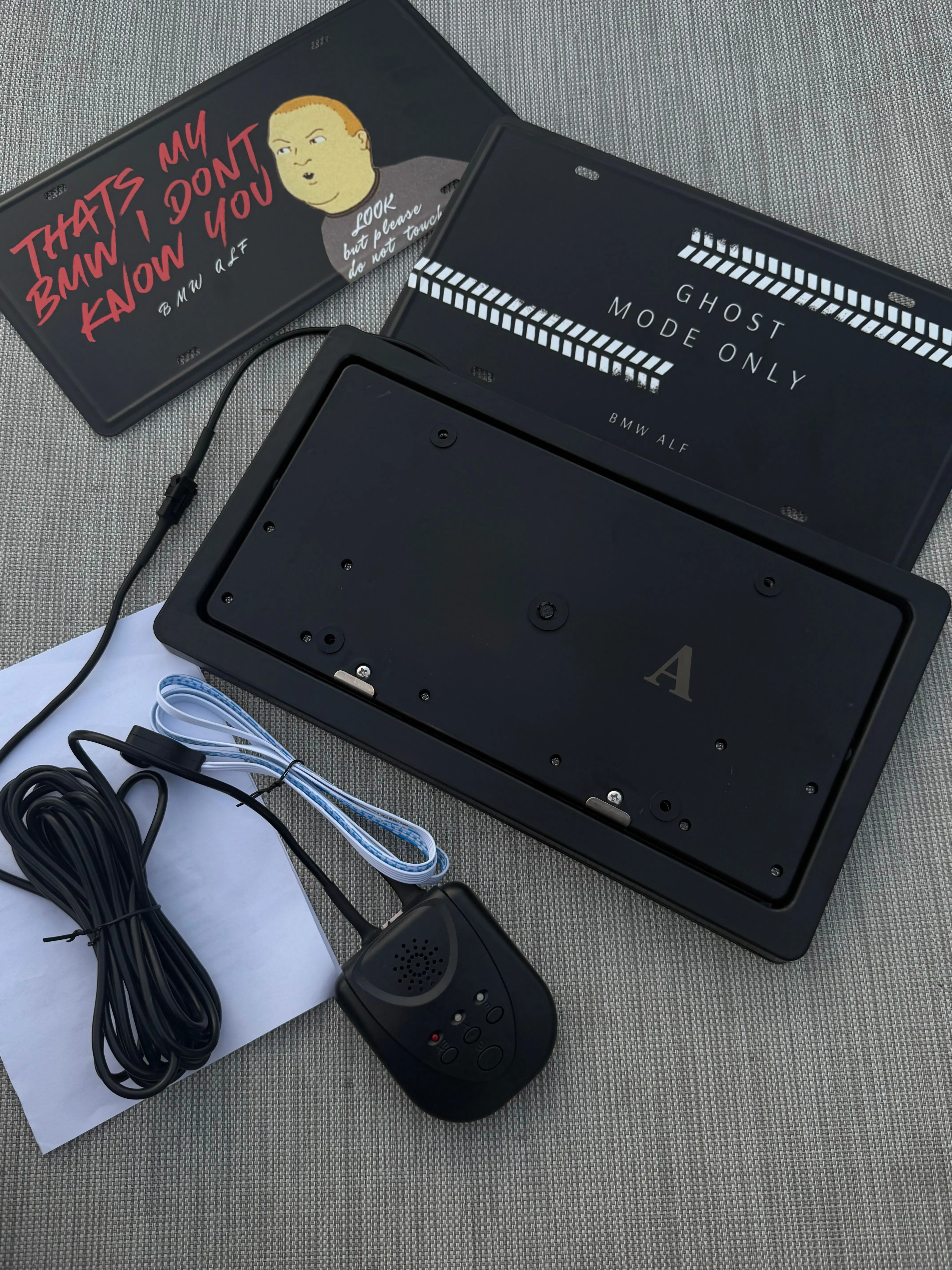 Customizable License Plate Flipper for Display Shows Only