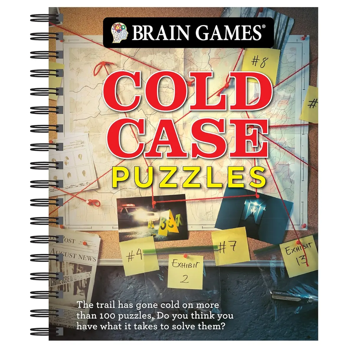 Brain Games: Cold Case Puzzles - Interactive Detective Mystery Puzzle Book for Adults