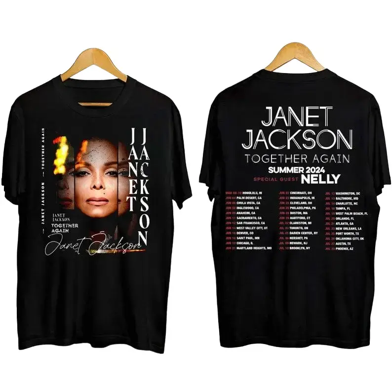 2024 Tour Janet Jackson Together Again T-Shirt, Janet Jackson 90s Vintage Shirt, Janet Jackson Fan Gifts T-Shirt, Janet Jackson Tour Merch