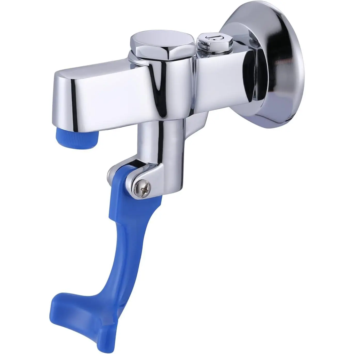 Glass Filler Faucet Wall Mount, Push-Back Water Bottle Filling Station, Brass Glass Filling Station Commercial Water Filler Faucet for Bar Cafe Hotel Kitchen Restaurant - Female Inlet & Flange