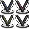 Adjustable Speed Jump Rope with Ball Bearings – Tangle-Free Steel Cable Jumping Rope for Men Women Foam Handles Home Gym Exercise, Multiple Colors