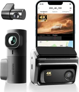 DDPAI Z60 3 Channel Set 2160P+1440P+1080P Front Rear and Inside Dash Cam Dashcam with Start Reminder Night Vision 5G WiFi APP Control Extended 24 Hours Parking Monitor Support 512GB TF Card