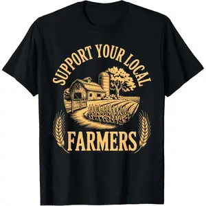 100%cotton Farm Farmer Art for Men Women Agriculture Tractor Farming T-Shirt