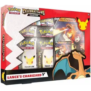Pokémon TCG Celebrations Collection Lance's Charizard V Box