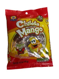 Chilleta Mango Chili Hard Candy Lollipops – 10 Pieces – 5.2 oz (150 g)