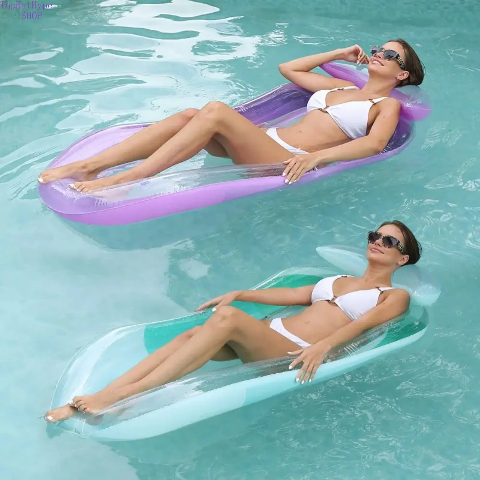Swimming Pool Float Hammock - Multi-Purpose Inflatable Lounge Chair, Drifter, Swimming Floater, Water Floating Mat for Summer Pool Relaxation, Pool Float Lounger, Portable Pool Floater
