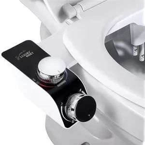 HiCheon Bidet Attachment For Toilet Seat Hot And Cold Dual Nozzle Cleaning Sprayer Modern Bidet Sprayer Shattaf Warm Water Pressure Driving Non-electric Bathroom Bidet Sprayer