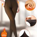 THE ORIGINAL! Magic Fleece Lined Leggings High Waist Tummy Control Super Soft Winter Comfort Tights in Plus Size & Brown Fur for Casual Wear & Outdoor Activities