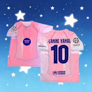 25 26 Pink Yamal 10 Short sleeve Soccer jerseys
