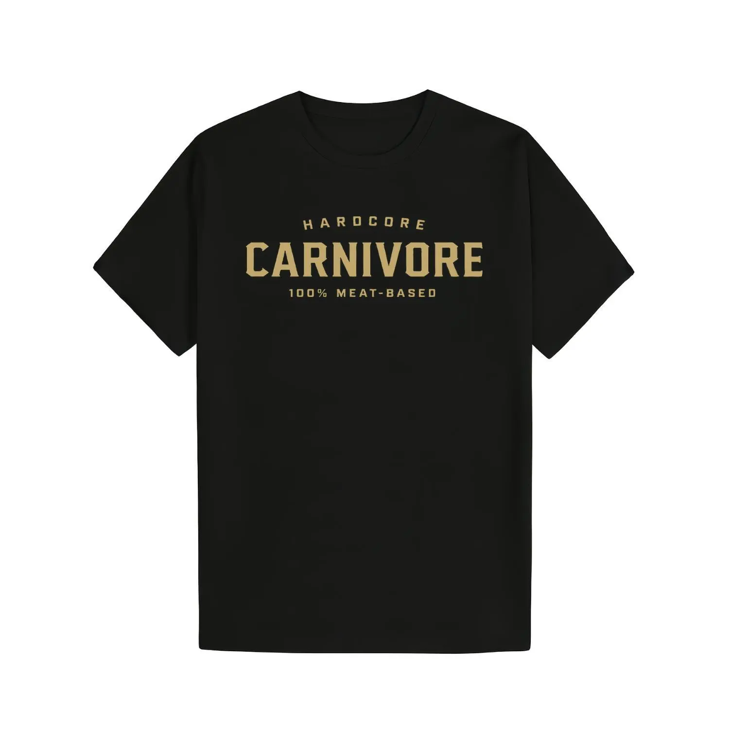 Men's Hardcore Carnivore Pure Cotton T-shirt - 220g, Regular Fit, Lightweight, All Season, Soft Cozy, Machine Washable - Ideal Gift for Men (Menswear Tops)