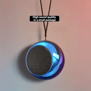 Compact Wireless Speaker with Outdoor Subwoofer, High Volume, Colorful Desktop Mini Speaker for Phones