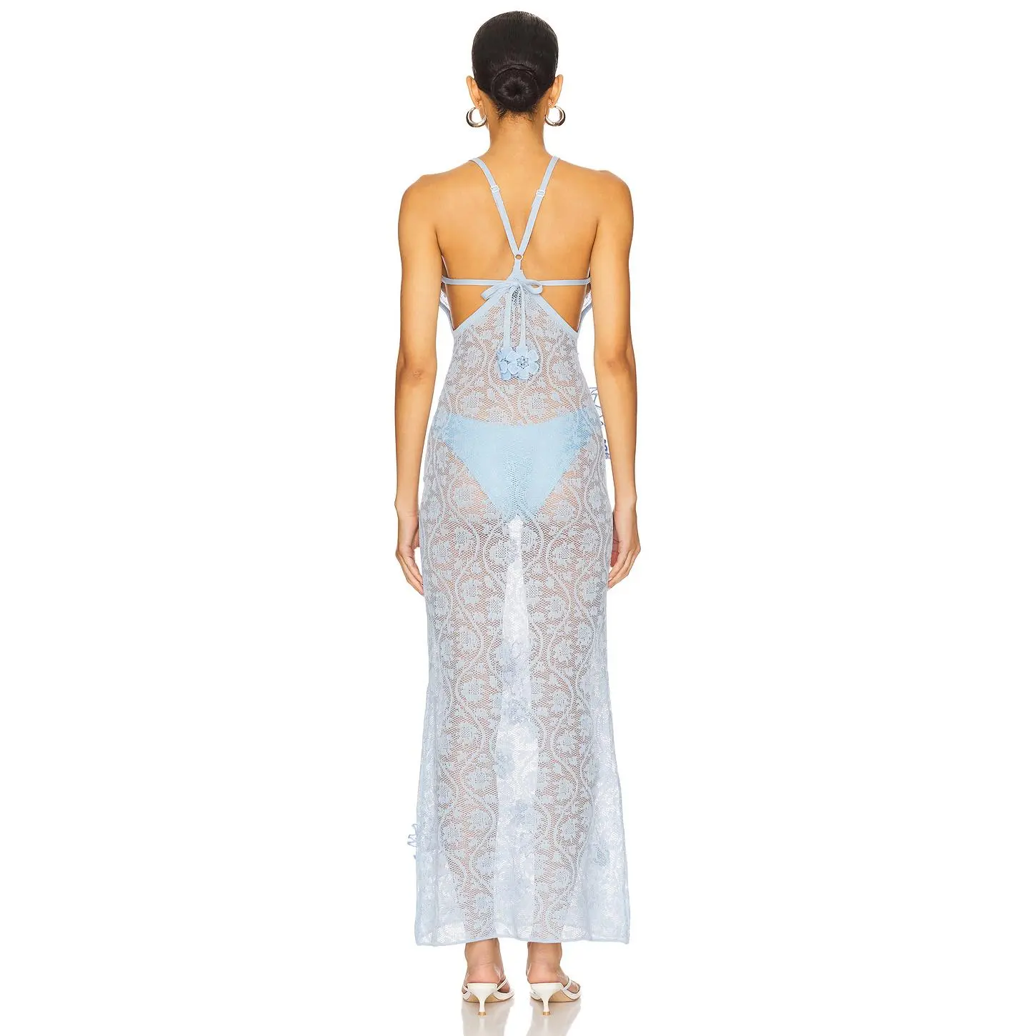 SNDYS Vesper Maxi Dress in Baby Blue - TikTok Shop