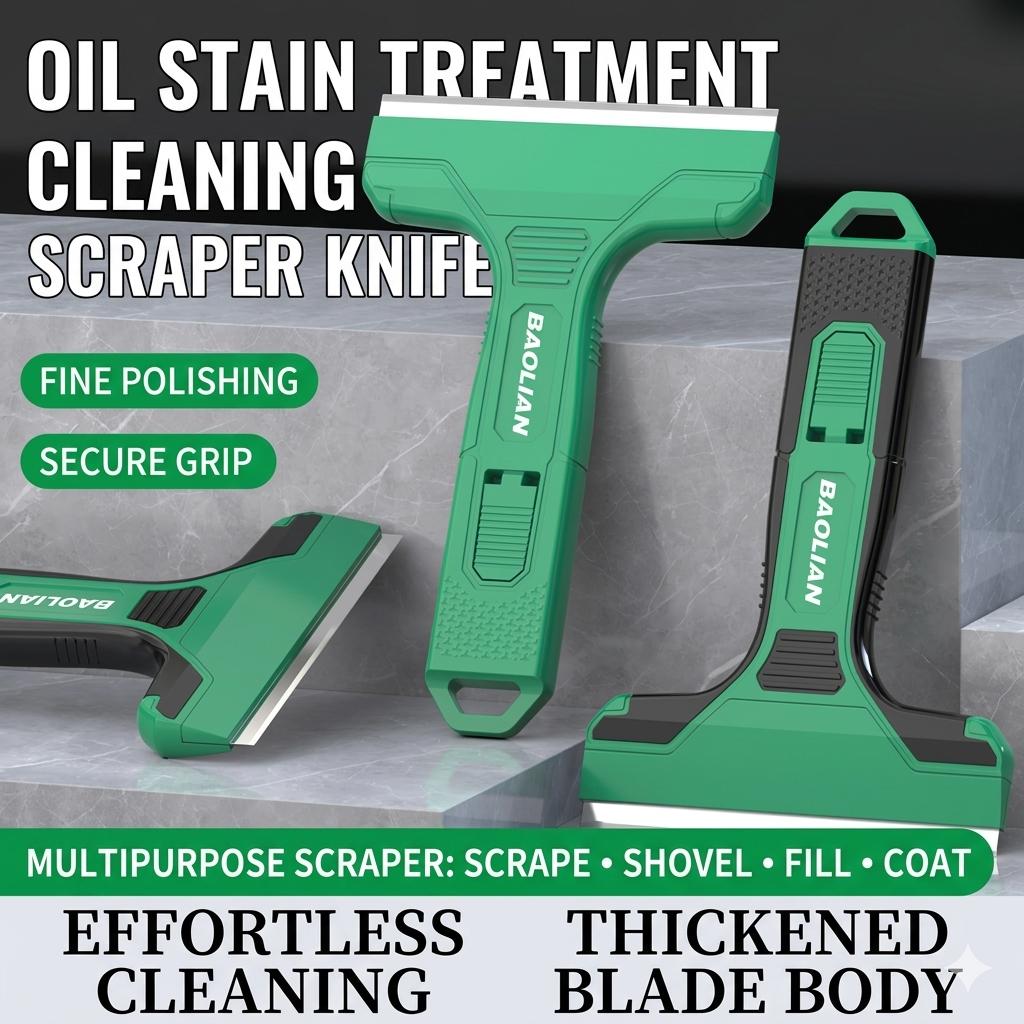 2 Pack Heavy Duty Cleaning Scraper Tool with Thickened Stainless Steel Blade, Professional Grout and Adhesive Remover for Tile, Glass, Floor, and Wall, Ergonomic Labor-Saving Paint Scraper with Extra Blades 2 Pack Heavy Duty Cleaning Scraper Tool with Thickened Stainless Steel Blade, Professional Grout and Adhesive Remover for Tile, Glass, Floor, and Wall, Ergonomic Labor-Saving Paint Scraper with Extra Blades