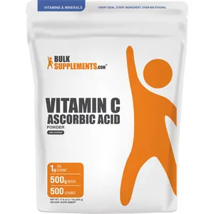BulkSupplements - Ascorbic Acid (Vitamin C) Powder - Heart Health - Immune Support - Vitamin C Powder - 500g - 1g per Serving