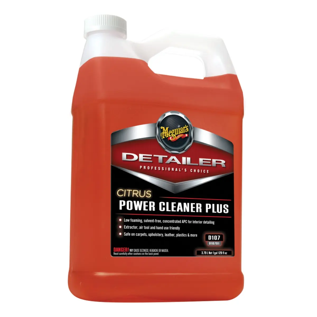 212 MAIN Meguiars Citrus Solvent-Free Power Cleaner, 1 Gal Concentrated Formula, Fast-Effective Low-Foaming, All-Surface Safe Automotive Car Washing & Maintenance Solution
