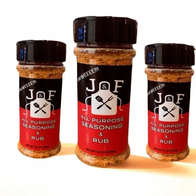 J & F Seasoning Flavor Meat Chicken Spice bottle
