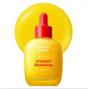 EQQUALBERRY VitaminIlluminatingSerum -BrighteningVitamin CSerum withNiacinamide IStrengthensskinbarrierlHydrates using Ceramide andHyaluronicAcid