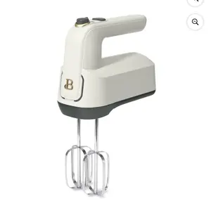 Beautiful 6-Speed Electric Hand Mixer, White Icing by Drew Barrymore