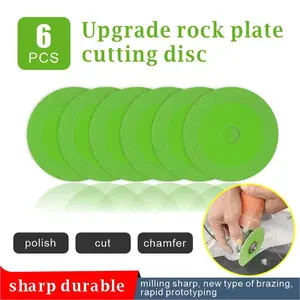 6/3pcs 115mm Diamond Saw Blades, 45 DegreeChamfered Diamond Ultra Thin Saw Blade MultiPurpose Discs for Cutting and Grinding Tiles,Glass, Stone, Power Tool Accessories. tile  blade drill  cutting  adapter Ultra-Thin Glass Cutting Disc