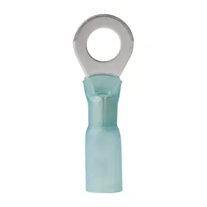Ancor 16-14 1/4 Ring Terminal Heat Shrink Blue 100 Pack