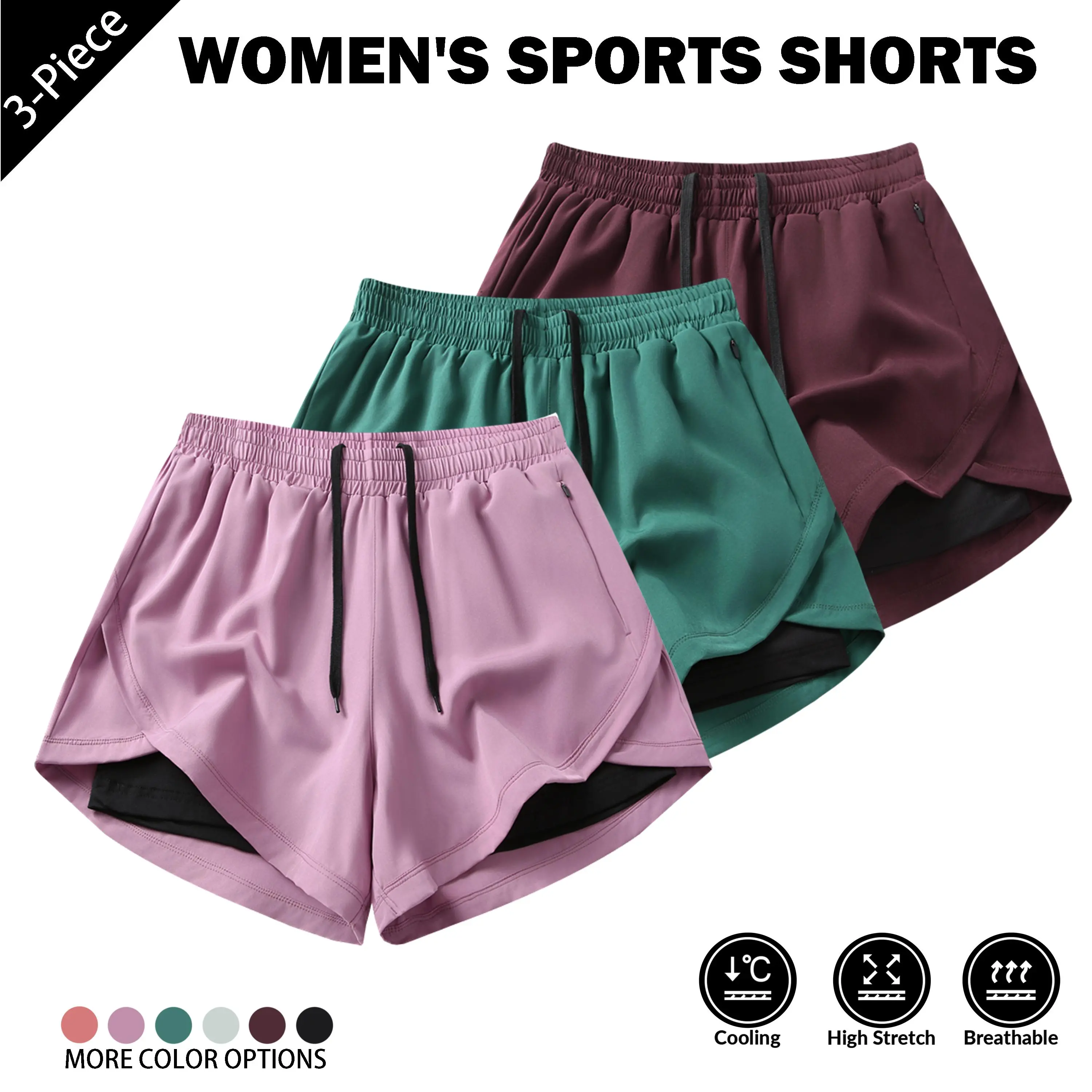 Light purple + green + maroon