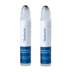 2 Pack of Be Bodywise Advanced Hair Growth Roll-On Serum 25ml with 3% Rosemary 2% Aminexil 3% Redensyl 2% Anagain Paraben & Sulphate Free Non-Oily Mess-Free