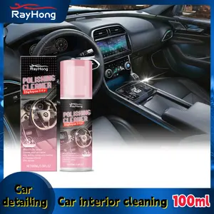 Rayhong Car Interior Polish, Car Leather Interior Care, Cleaning, Polishing and Restoration Agent, 100ml