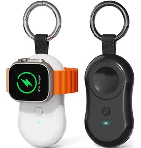 Wireless Magnetic Apple Watch Charger, 1000mAh Keychain Power Bank for Ultra 2/9/8/SE, Travel Portable Charging