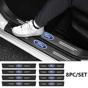 Ford Car Door Sill Protector Strips, Anti-Scratch Wear Resistant, Fits F-150 Mustang Focus Edge, Automotive Exterior Decoration Accessories