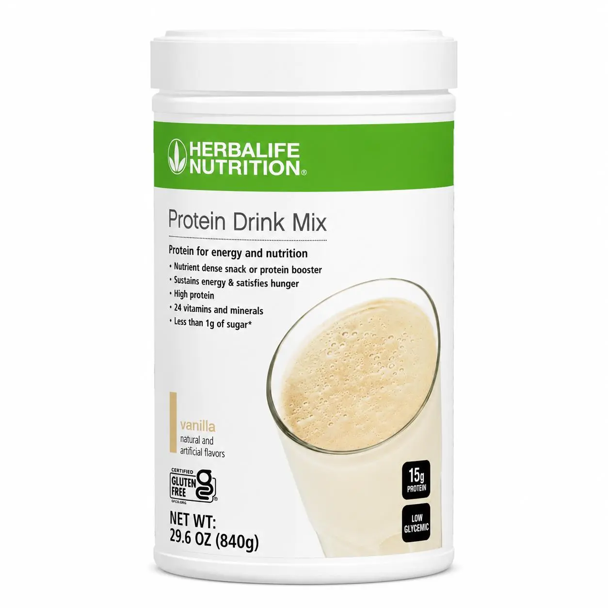 Herbalife Protein Drink Mix Vanilla 840 g – Plant-Based Protein Powder