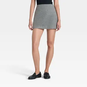 Women's Brushed Boucle Mini Skirt - A New Day