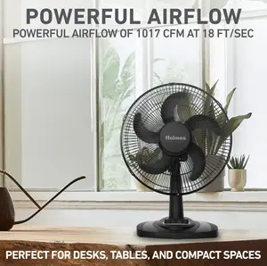 Holmes 12" Oscillating Table Fan