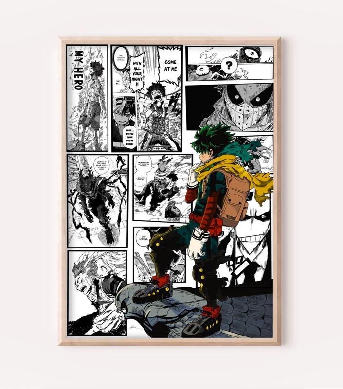 Dark Deku Manga  Print My Hero Academia Anime Wall Art, Poster Gifts