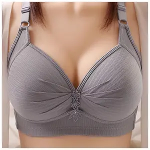 Women’s push-up wireless bra, comfortable support, wireless, solid color, adjustable straps, underwear, no size, women’s underwear, bridal underwear