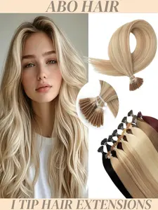30g 12-22 Inches I Tip Real Natural Human Hair Extension, Straight Ombre Hair, Easy Maintenance, Simple Installation, Ideal for Photography