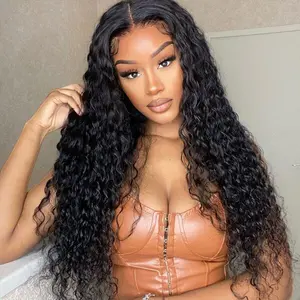 Mscoco Hair Water Wave Wear And Go Glueless Lace Wig 6×5 Pre-bleached Knots Wig Pre Cut Wet And Wavy Wig