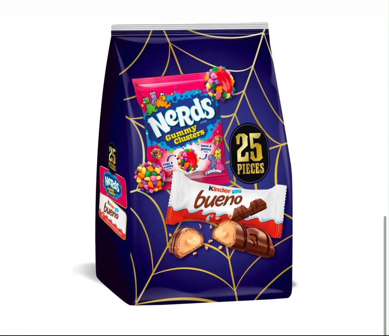 HALLOWEEN MIX 25 Pieces Variety Pack Sweet Treats NERDS AND KINDER
